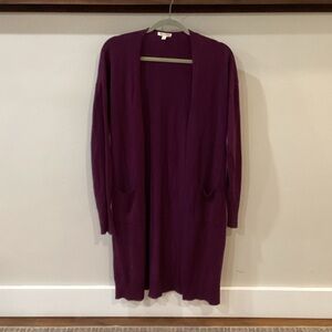 Women's Purple Sweater Cardigan